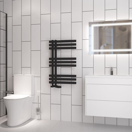 Eastbrook Hurley Towel Rail 800x500mm Matt Black | 89.1711