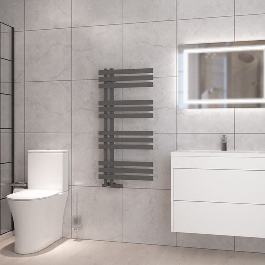 Eastbrook Hurley Towel Rail 1000x500mm Matt Anthracite | 89.1723