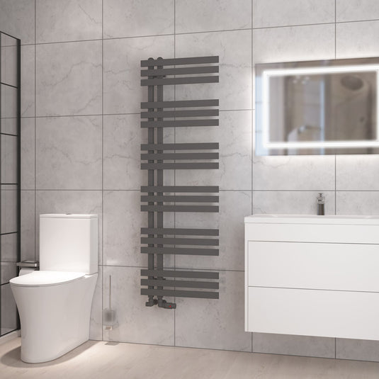 Eastbrook Hurley Towel Rail 1500x500mm Matt Anthracite | 89.1735