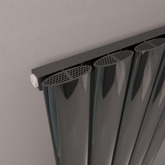 Eastbrook Malmesbury Aluminium Radiator 1800x565mm Black Effect | 89.1779