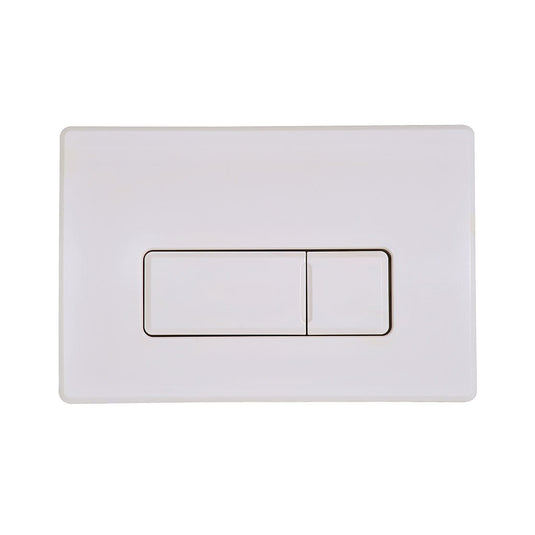 Eastbrook Square Pneumatic Push Plate Flush Plate White | 90.0005