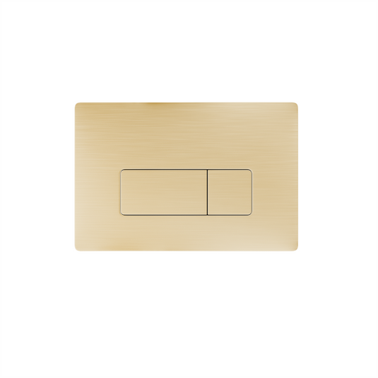 Eastbrook Square Pneumatic Push Plate Flush Plate Brushed Brass | 90.0013