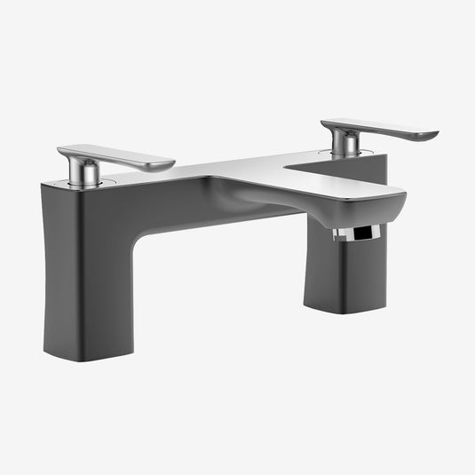 Eastbrook Helston Bath Filler Chrome Matt Anthracite | 93.0017