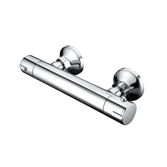 Eastbrook Round Thermostatic Bar Shower Valve Bottom Outlet Chrome | 93.0025