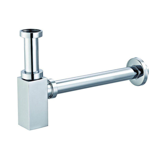 Eastbrook Square Bottle Trap with Extension Tube Chrome | 93.0050