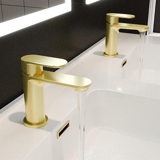 Eastbrook Elsted Basin Tap with Waste Brushed Brass | 93.1030