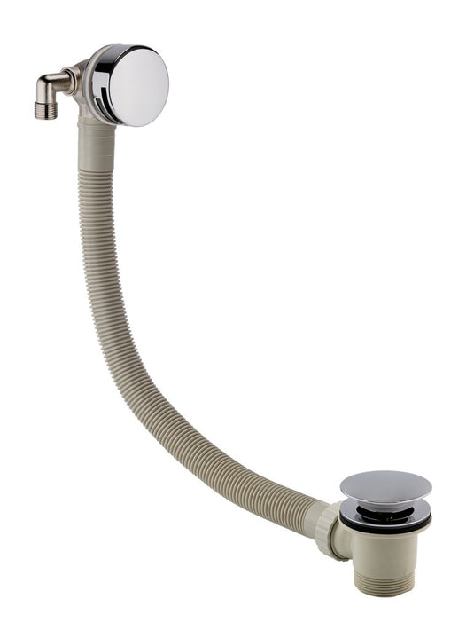 Eastbrook Bath Push Button Waste Overflow Filler Chrome | 98.1014