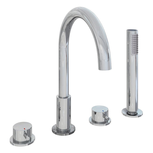 Eastbrook Meriden 4 Tap Hole Bath Shower Mixer Tap Chrome | 98.2037