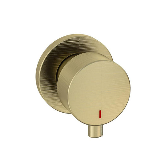 Eastbrook Meriden 3 Tap Hole Wall Mounted Basin Tap Set Brushed Brass | 98.2049