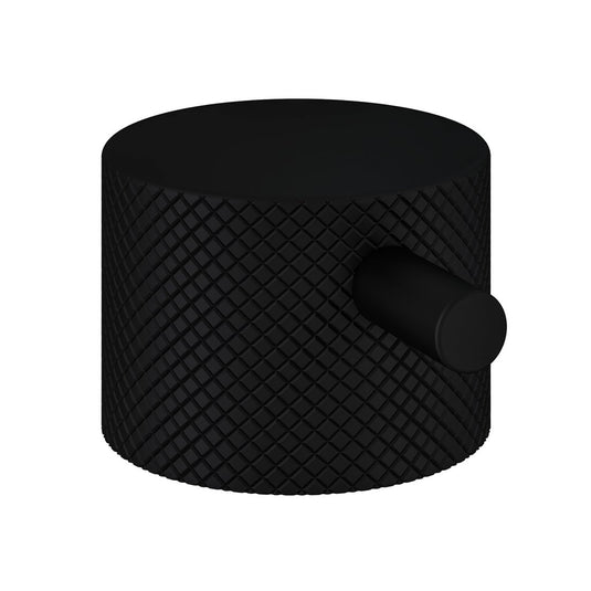 Eastbrook Meriden Full Knurling Valve Handles Round Lever Shower Valves Matt Black | 98.2078