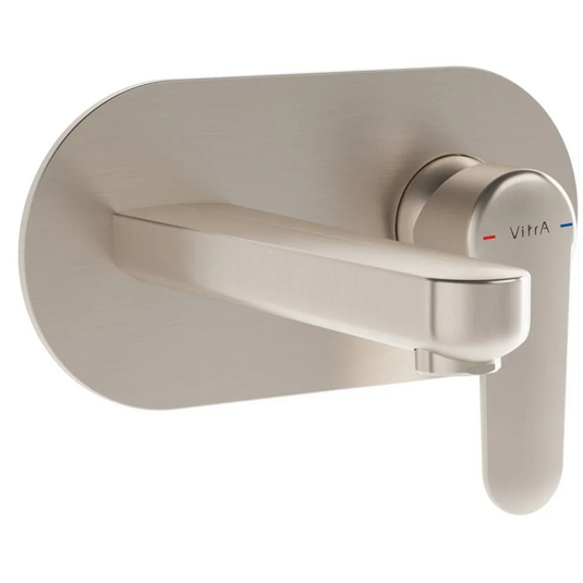 VitrA Root Round Integrated Basin Mixer - Brushed Nickel - A4272134EXP - Envy Bathrooms Ltd