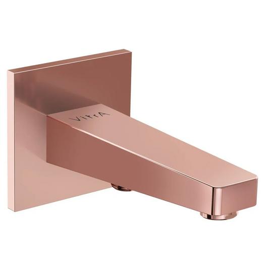 VitrA Root Square Wall Mounted Bath Spout - Soft Copper - A4311629EXP - Envy Bathrooms Ltd