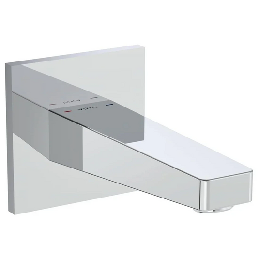 VitrA Root Square Wall Mounted Bath Spout - Chrome - A43116EXP - Envy Bathrooms Ltd