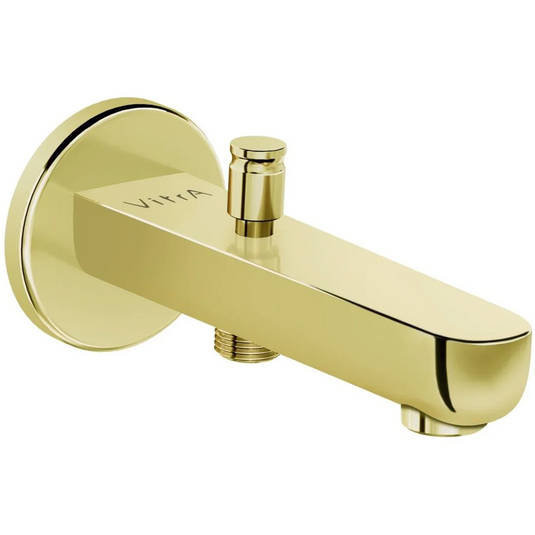 VitrA Root Round Wall Mounted Monohole Bath/Shower Mixer - Soft Gold - A4312674EXP - Envy Bathrooms Ltd