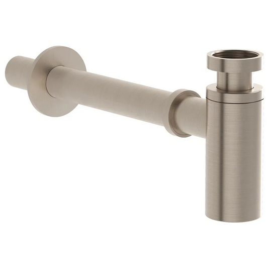 VitrA Universal Bottle Trap - Brushed Nickel - A4512334 - Envy Bathrooms Ltd