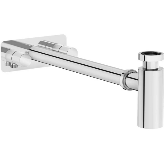 VitrA Bottle Trap for Basins With Isolation Taps (Symmetric) - Chrome - A45159 - Envy Bathrooms Ltd