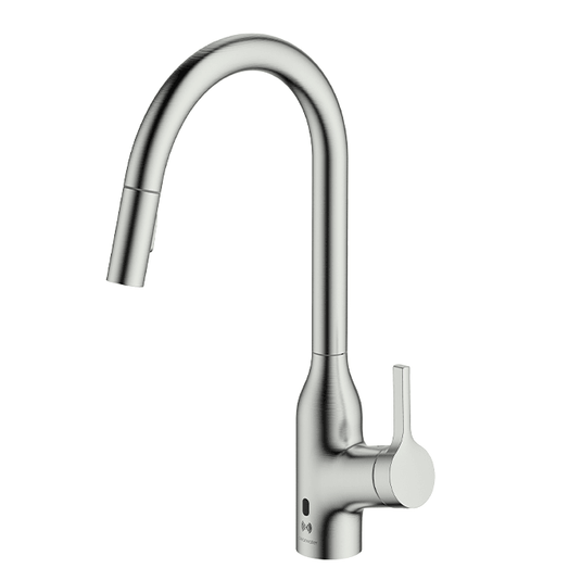 Clearwater Amelio Pull Out Sensor Kitchen Sink Mixer Tap - Brushed Nickel - AML10BN