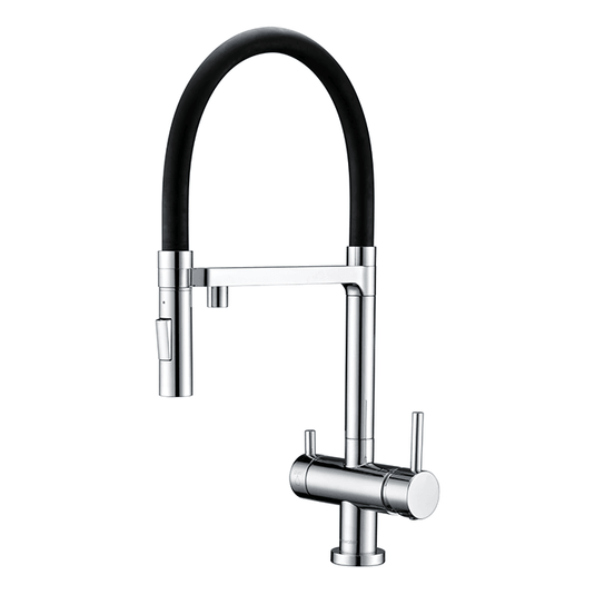 Clearwater Bellatrix Filtered Water Pull Out Kitchen Sink Mixer Tap - Chrome - BE4CP