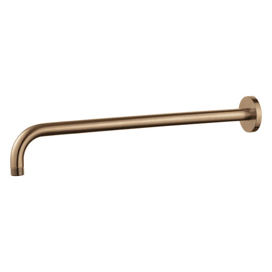Flova Wall Mounted 400mm Shower Arm – Round Plate – Brushed Bronze - BRO-KILVSA