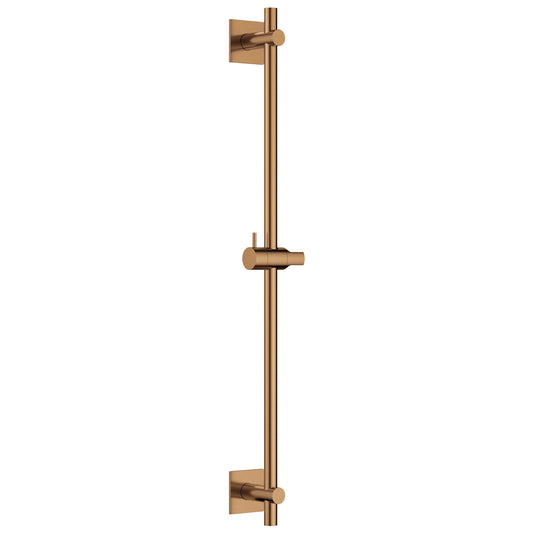 Flova Slide Rail – Square Plate – Brushed Bronze - BRO-LVSS-SQ