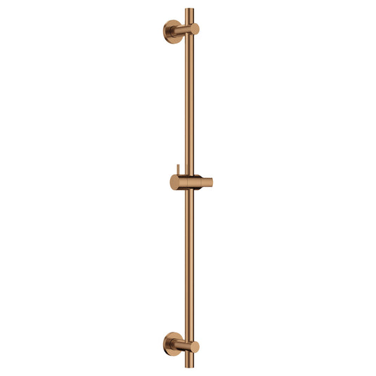Flova Slide Rail – Round Plate – Brushed Bronze - BRO-LVSS