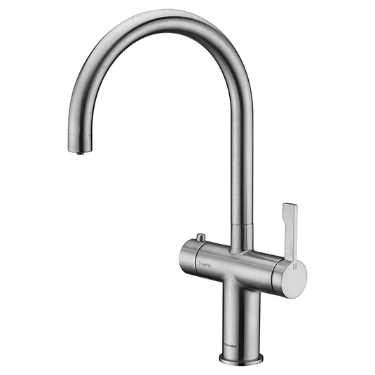 Clearwater Magus 3 3 in 1 C Spout Boiling Hot Water Kitchen Mixer Tap - Brushed Nickel - MAE2KBN