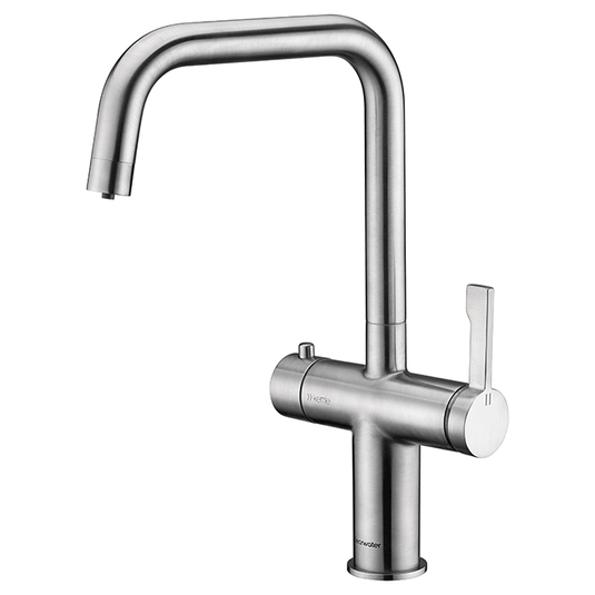 Clearwater Magus 3 3 in 1 U Spout Boiling Hot Water Kitchen Mixer Tap - Brushed Nickel - MAE3KBN