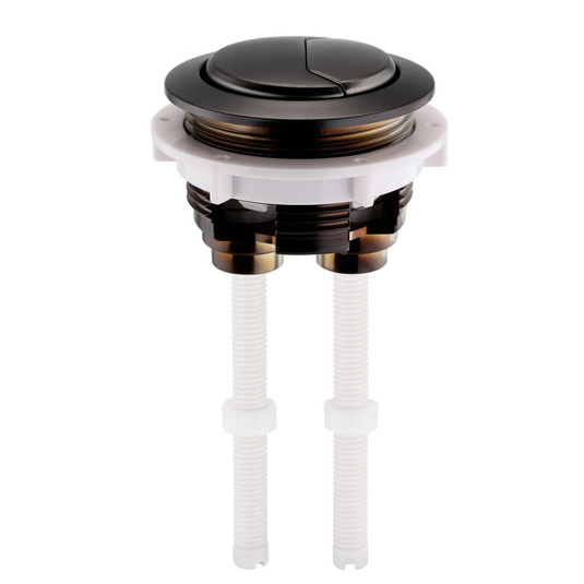 JTP Close Couple Flush Button 48mm Brushed Black | CCFB48BBL