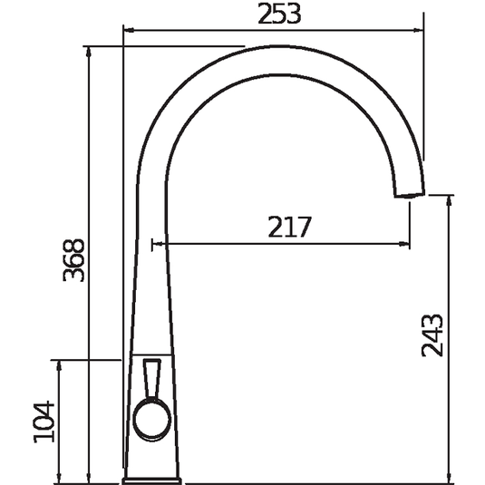 Clearwater Corona C Twin Lever Monobloc Kitchen Sink Mixer Tap - Brushed Nickel - COR2BN