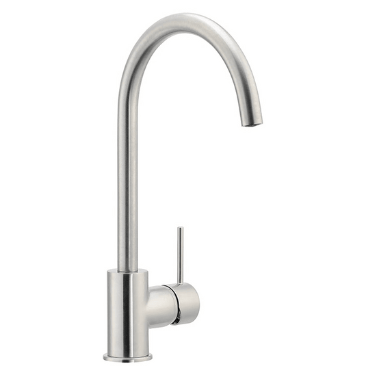 Clearwater Elara C Single Lever Monobloc Kitchen Sink Mixer Tap - Brushed Nickel - CW02590BN