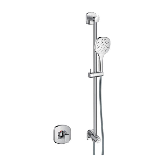 Flova Fusion GoClick Shower Pack With Slide Rail – Diamond Chrome - FN1PK1