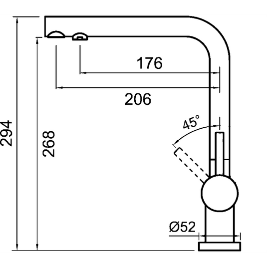 Clearwater Hydra Filtered Water Monobloc Kitchen Sink Mixer Tap - Chrome - HY2CP