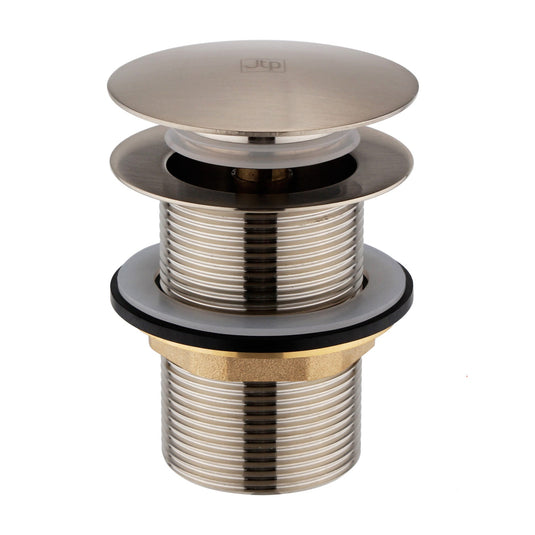 JTP Vos Click Clack Bath Waste Unslotted Suitable For Free Standing Bath Stainless Steel | IX609CC