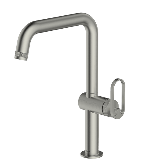 Clearwater Juno Single Lever Monobloc Kitchen Sink Mixer Tap - Brushed Nickel - JUL10BN