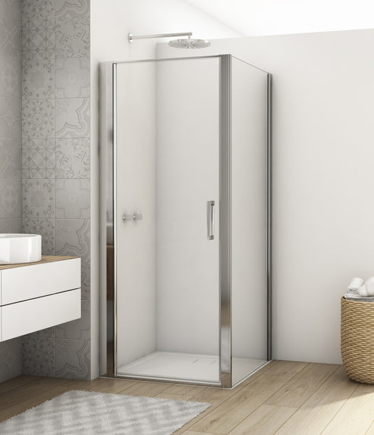 Kudos Divera 700mm Wetroom / Side  Panel - Chrome (incl. wall profile) - K22F10705007-0001