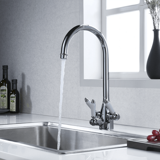 Clearwater Krypton Tri Spar C Filtered Water Kitchen Sink Mixer Tap - Chrome - KR2CP