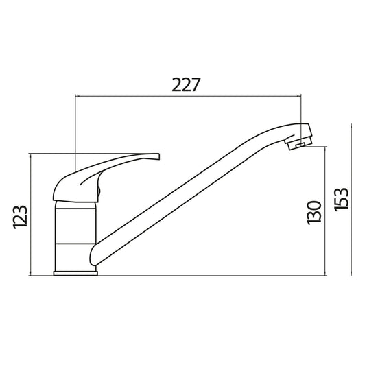 Scudo Arruba Kitchen Tap - Chrome - KT34L