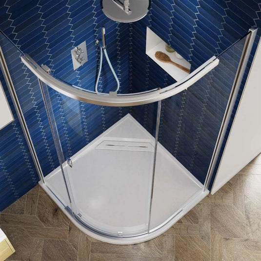 Kudos Pinnacle 8 Quadrant Shower Enclosure Silver 1000x1000mm