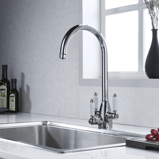 Clearwater Krypton Tri Spar C Filtered Water Kitchen Sink Mixer Tap - Chrome - KR2CP