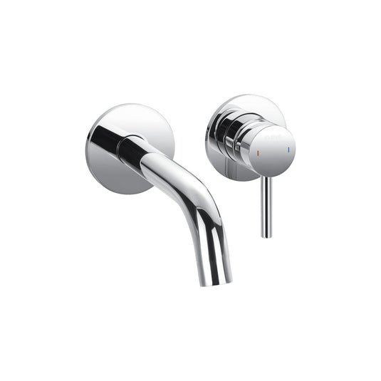 Flova Levo 2-Hole Concealed Basin Mixer Tap Finishing Set – Diamond Chrome - LV2HBAS-TRIM