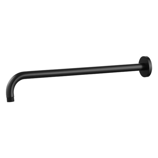Flova Wall Mounted 400mm Shower Arm – Round Plate – Matt Black - MB-KILVSA