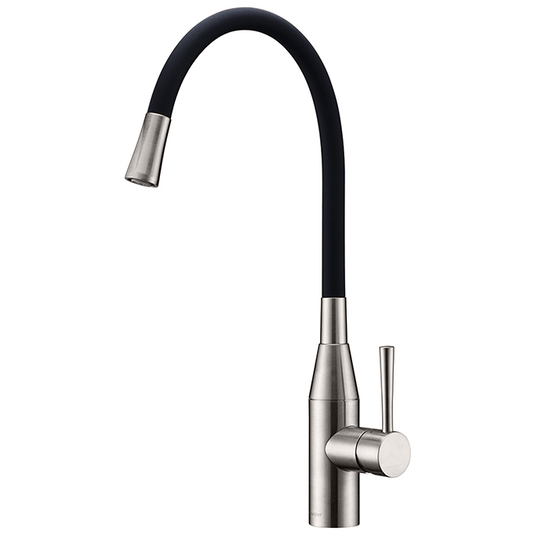 Clearwater Morpho Flex Single Lever Monobloc Kitchen Sink Mixer Tap - Brushed Nickel - MO2BN