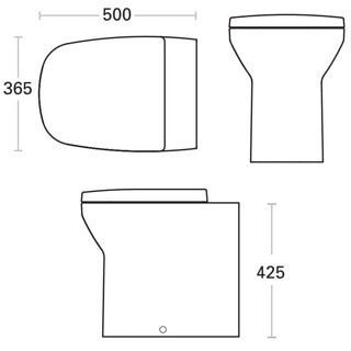 Britton Soft Close Toilet Seat and Cover with Chrome Hinges | Gloss White | MYSCSEATW