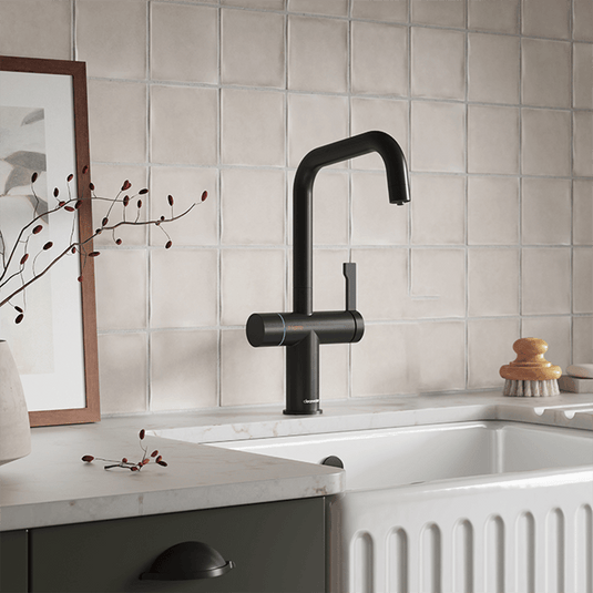 Clearwater Magus 4 4 in 1 U Spout Boiling Hot Water Kitchen Mixer Tap - Matt Black - MAE4MB