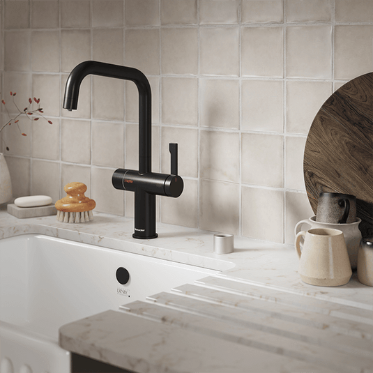 Clearwater Magus 4 4 in 1 U Spout Boiling Hot Water Kitchen Mixer Tap - Matt Black - MAE4MB