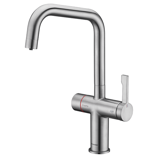 Clearwater Magus 4 4 in 1 U Spout Boiling Hot Water Kitchen Mixer Tap - Brushed Nickel - MAE4BN