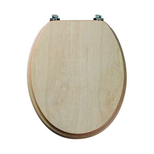 Tavistock Millennium Wood Veneer Toilet Seat Limed Oak | O107M