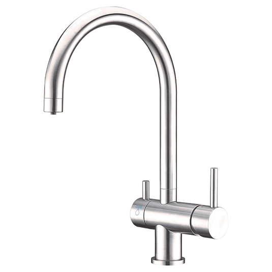 Clearwater Aquarius Filtered Water Kitchen Sink Mixer Tap - Polished Stainless Steel - AQ2SS