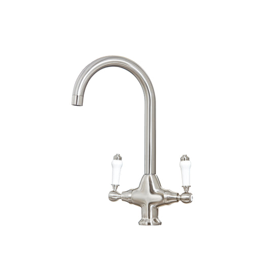 Scudo Harrogate Hole Kitchen Tap 1TH - Brushed Nickel - NICK13