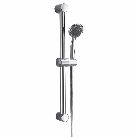 Scudo Round Slide Rail Kit With Multi-Function Handset - Chrome - RISERKIT002L